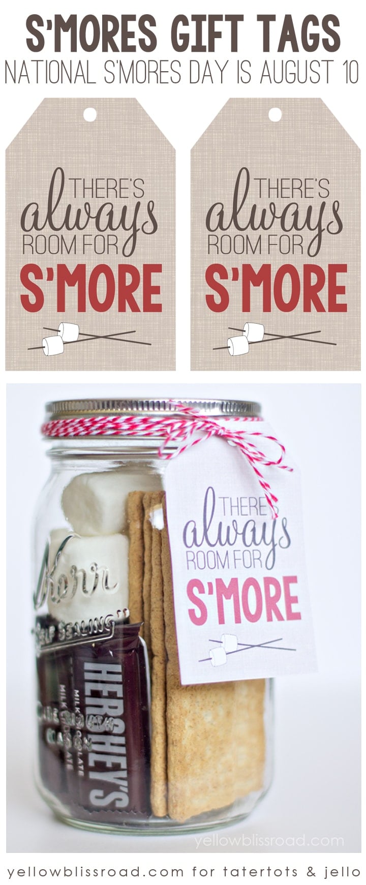 Free Printable S Mores Gift Tag