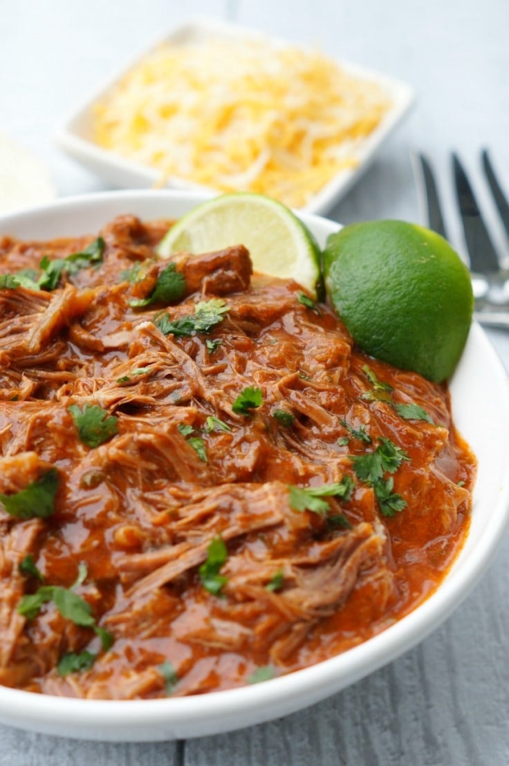 Instant Pot Spicy Shredded Mexican Beef Pressure Cooker Recipe