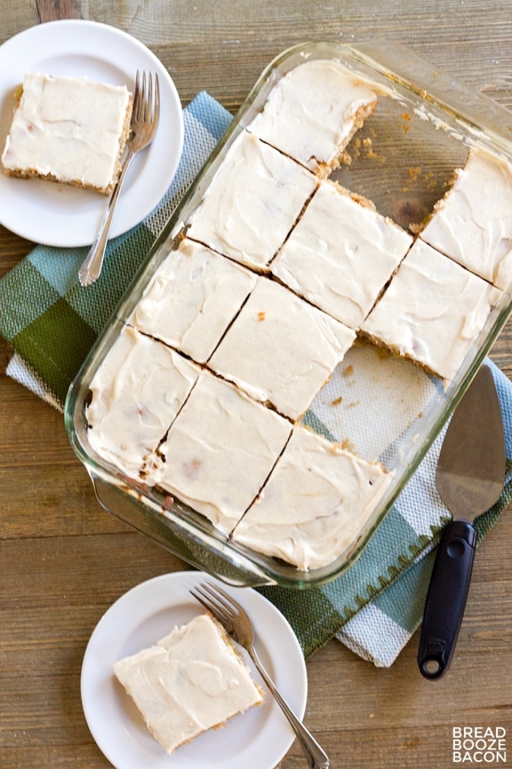 Apple Spice Cake With Cinnamon Cream Cheese Frosting