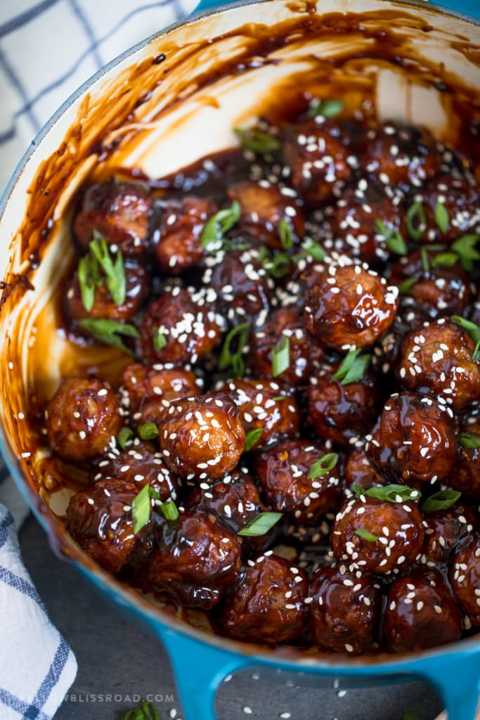 Spicy Honey Garlic Meatballs Easy Party Appetizer