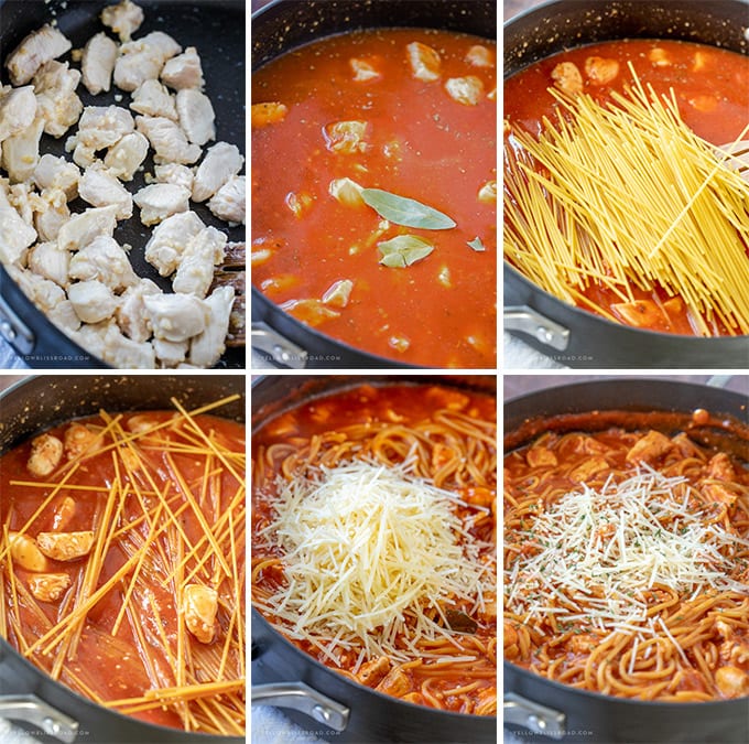 One Pot Chicken Spaghetti Recipe | Easy Spaghetti with Chicken