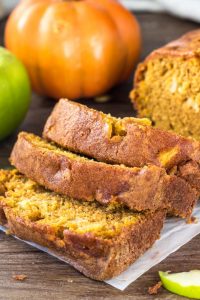 Pumpkin Bread with Apples (Pumpkin Apple Bread)