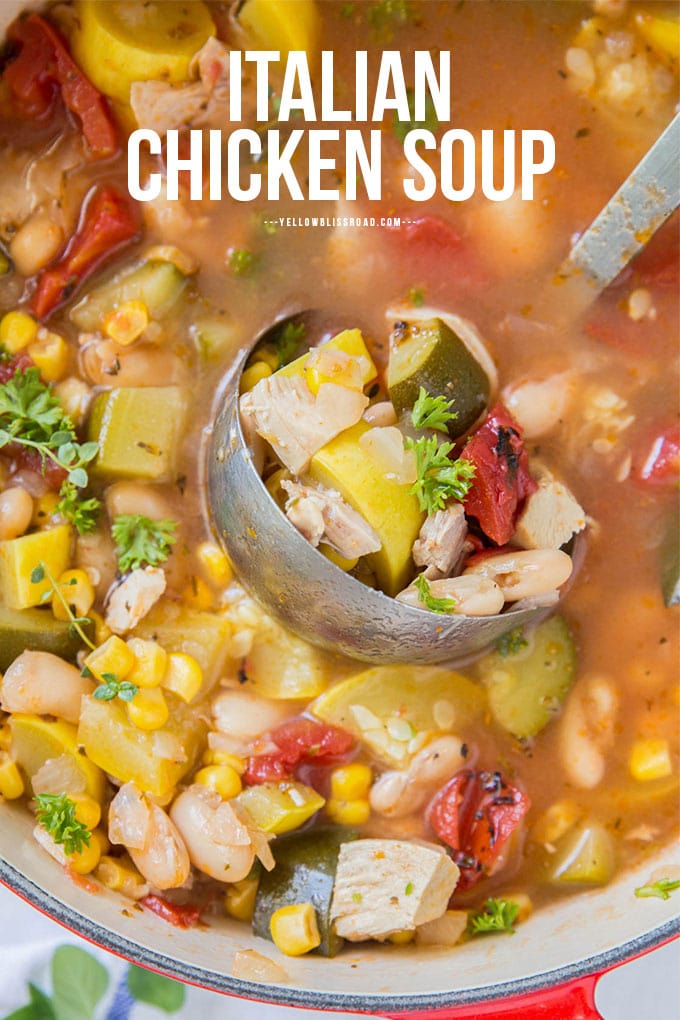 Italian Chicken Soup Recipe YellowBlissRoad Com   Italian Chicken Soup Pin 4 