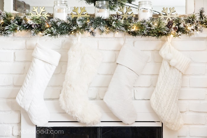 Rustic Glam Christmas Tree and Mantel - Yellow Bliss Road