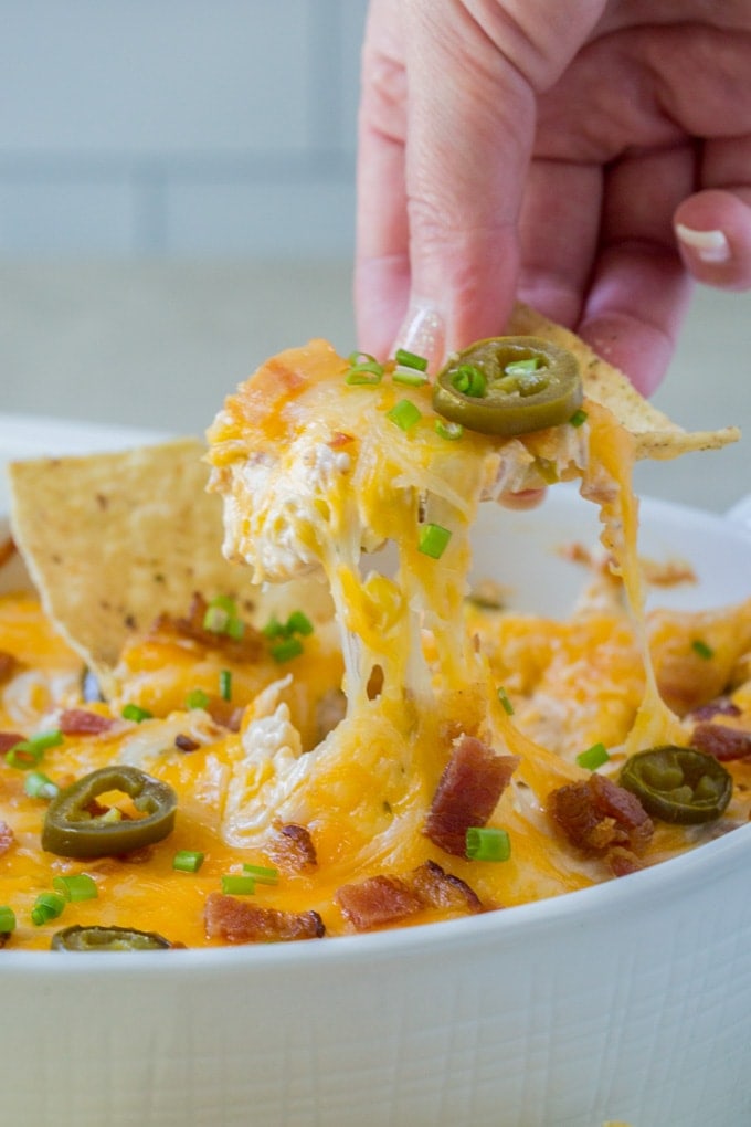 Cheesy Bacon Jalapeno Corn Dip | YellowBlissRoad.com