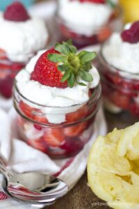 Lemon Whipped Cream and Berry Parfait - Yellow Bliss Road