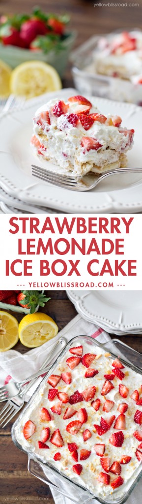 Strawberry Lemonade Icebox Cake - Yellow Bliss Road