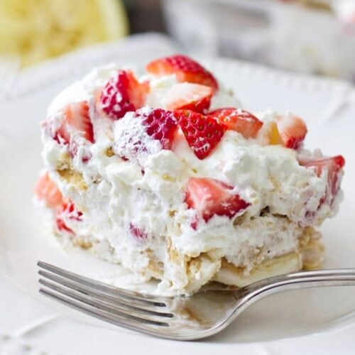 Strawberry Lemonade Icebox Cake - Yellow Bliss Road