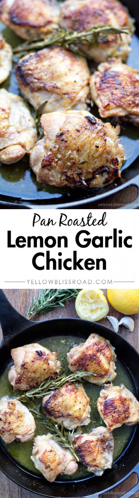Pan Roasted Lemon Garlic Chicken - Yellow Bliss Road