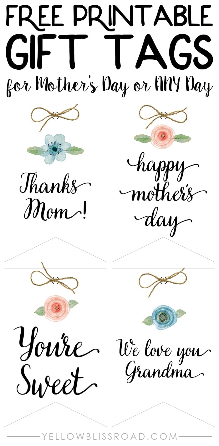 Mother s Day Gift Tags Free Printable