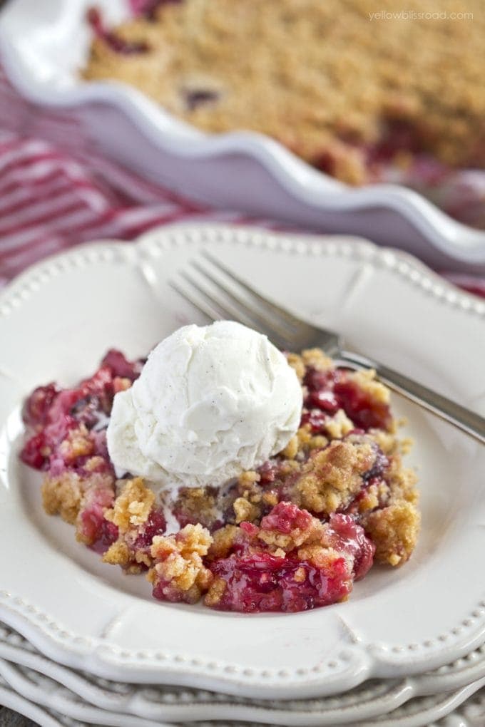 Triple Berry Sugar Cookie Cobbler - Yellow Bliss Road