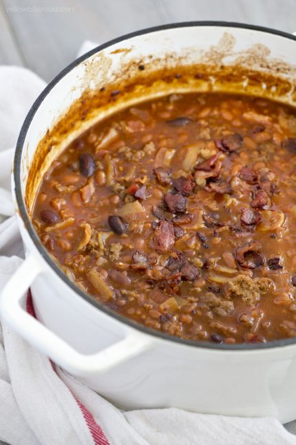 Easy Baked Cowboy Beans | YellowBlissRoad.com