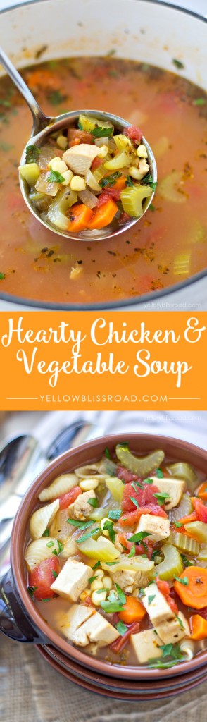 Hearty Chicken Soup | YellowBlissRoad.com