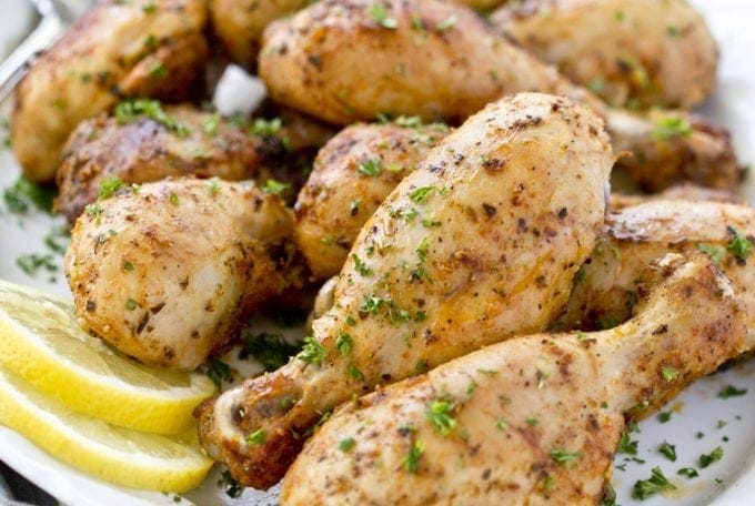 Baked Chicken Drumsticks with Lemon and Garlic | YellowBliss Road.com