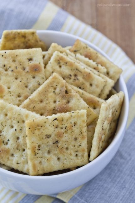 Savory Italian Seasoned Crackers - Yellow Bliss Road