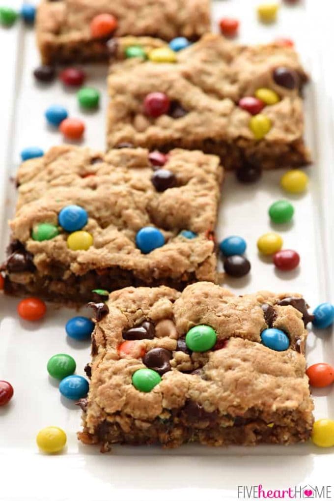 Monster Cookie Bars - Yellow Bliss Road