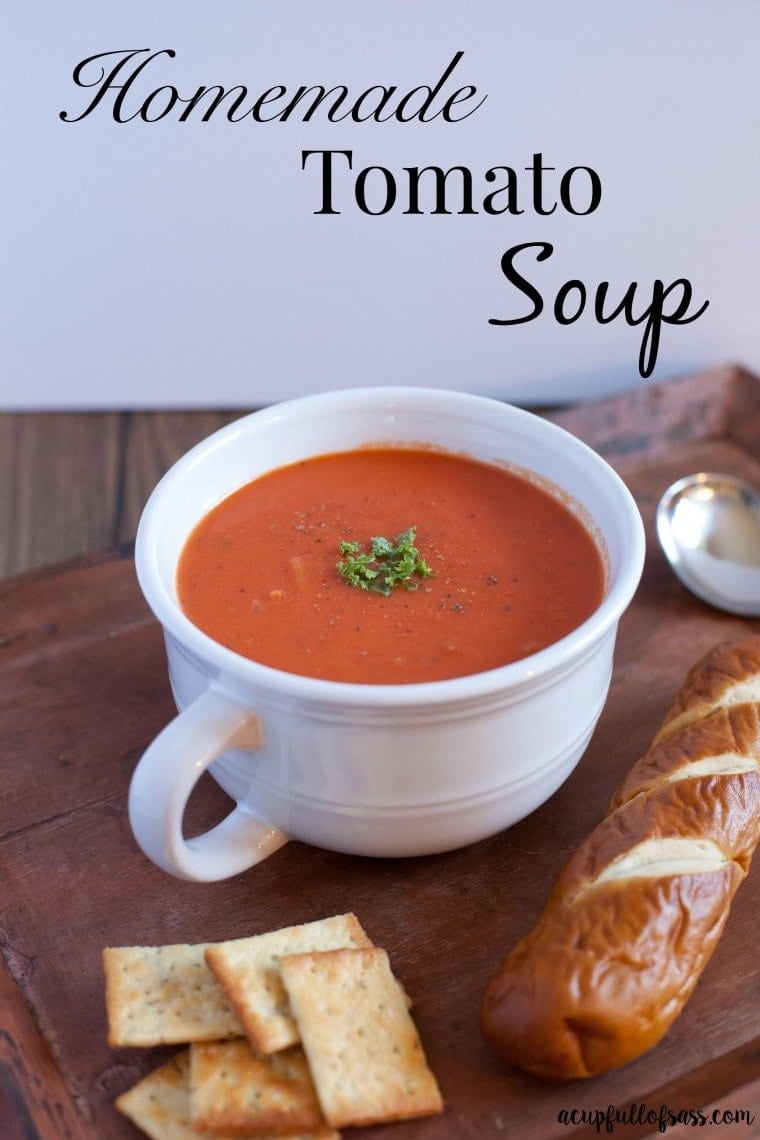 Homemade Tomato Soup - Yellow Bliss Road