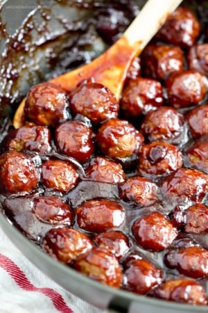 Cranberry Meatballs (Stovetop Or Slow Cooker) + Video