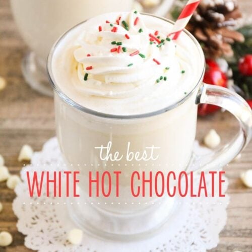 White Hot Chocolate | Simple, Easy Cold Weather Treat