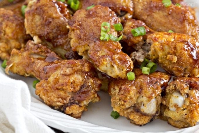 Crispy Baked BBQ Chicken Wings 680x454