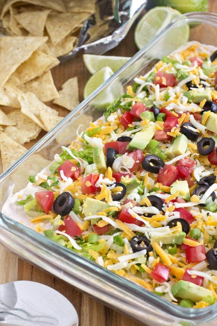 Easy Skinny Taco Dip Recipe Yellow Bliss Road