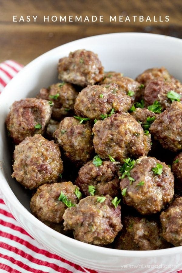 Easy Homemade Meatballs Recipe