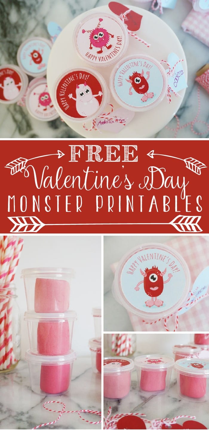 DIY Playdough Valentine With Free Printable YellowBlissRoad