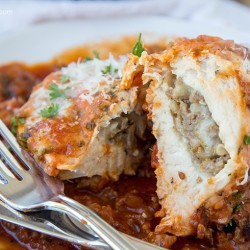 Italian Sausage Stuffed Baked Chicken Breasts Yellowblissroad Com