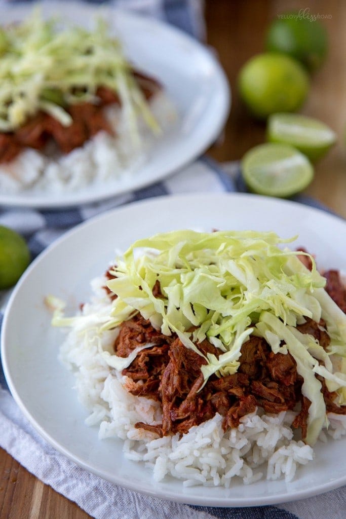 Slow Cooker Red Chile Beef | YellowBlissRoad.com
