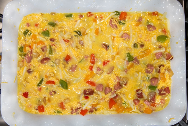 Smoked Sausage & Hash Brown Breakfast Casserole - Yellow Bliss Road