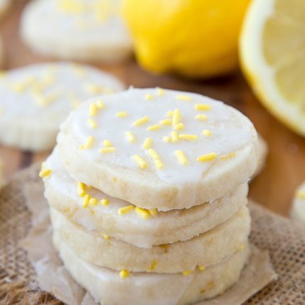 Iced Lemon Shortbread Cookies - Yellow Bliss Road