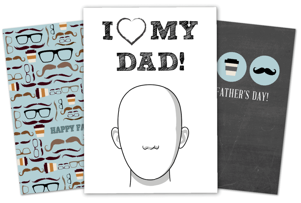 Free Printable Father's Day Cards - Yellow Bliss Road