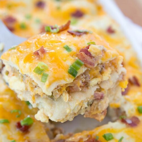 Breakfast Enchilada Casserole - Yellow Bliss Road