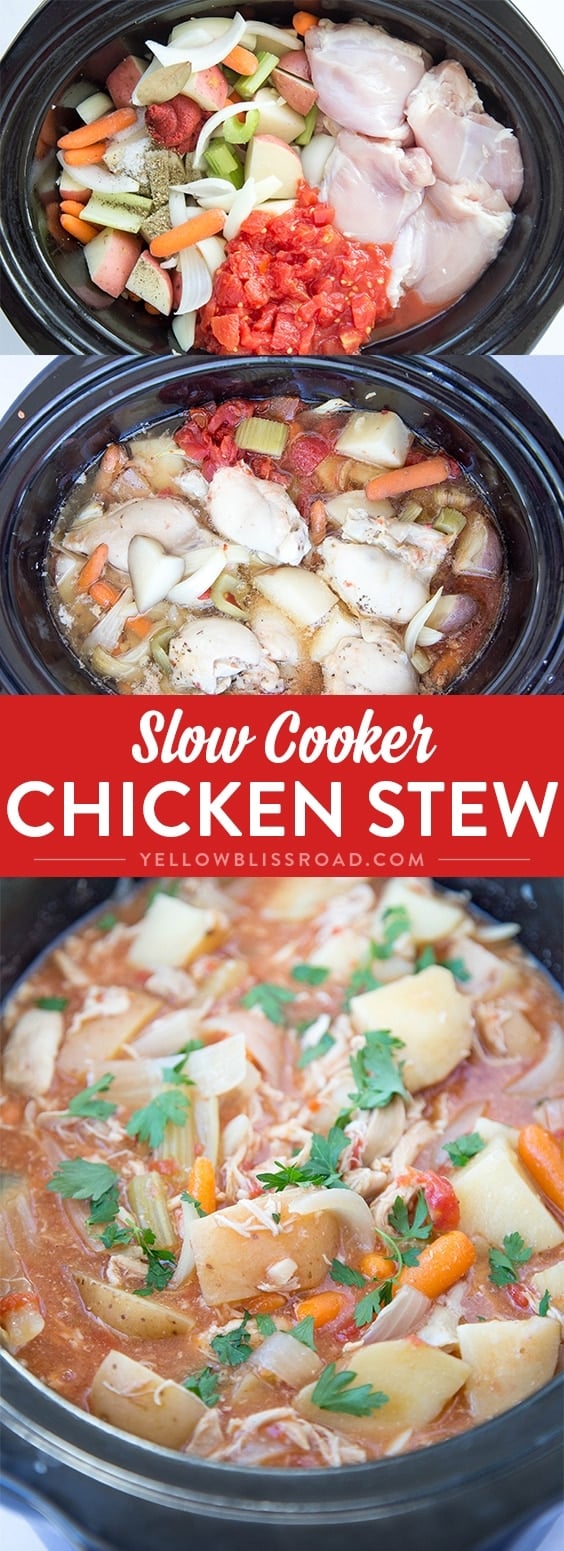 Slow Cooker Chicken Stew - Yellow Bliss Road