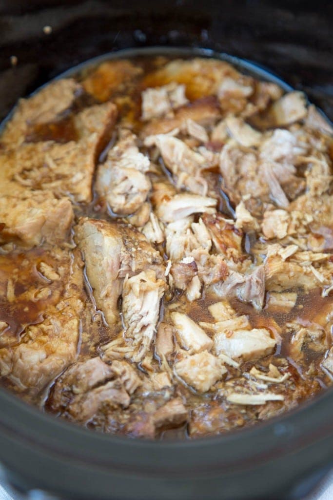 Slow Cooker Garlic & Brown Sugar Teriyaki Pork Yellow Bliss Road