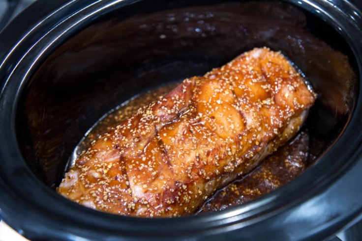 Slow Cooker Garlic & Brown Sugar Teriyaki Pork - Yellow Bliss Road