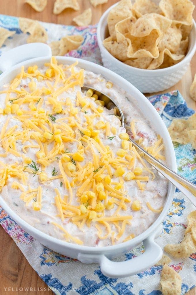 Cheesy Ranch Corn Dip - Yellow Bliss Road