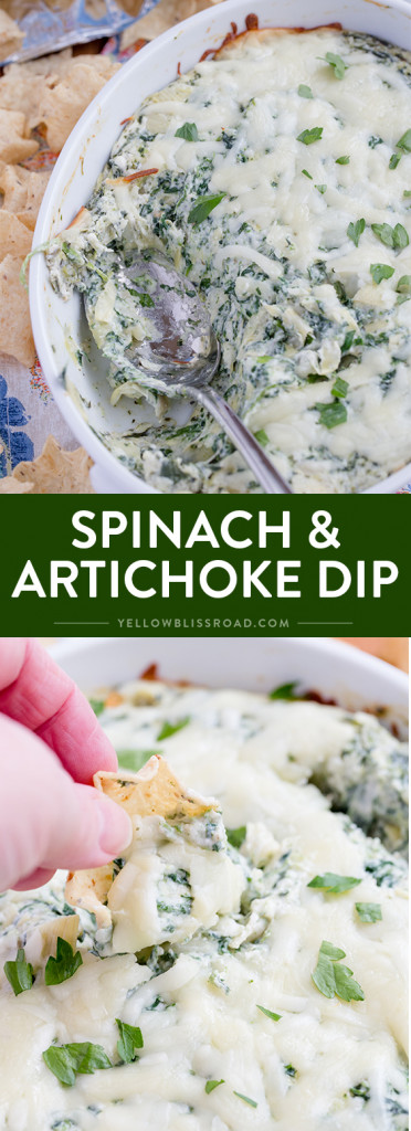 The Best Spinach Artichoke Dip | YellowBlissRoad.com
