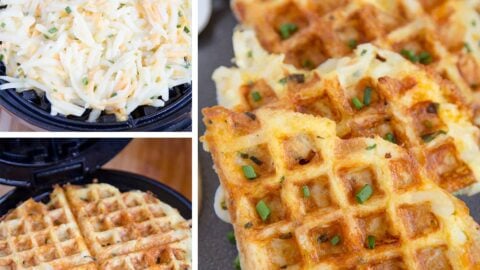 Ham, Egg, and Cheese Stuffed Waffles - How Was Your Day?