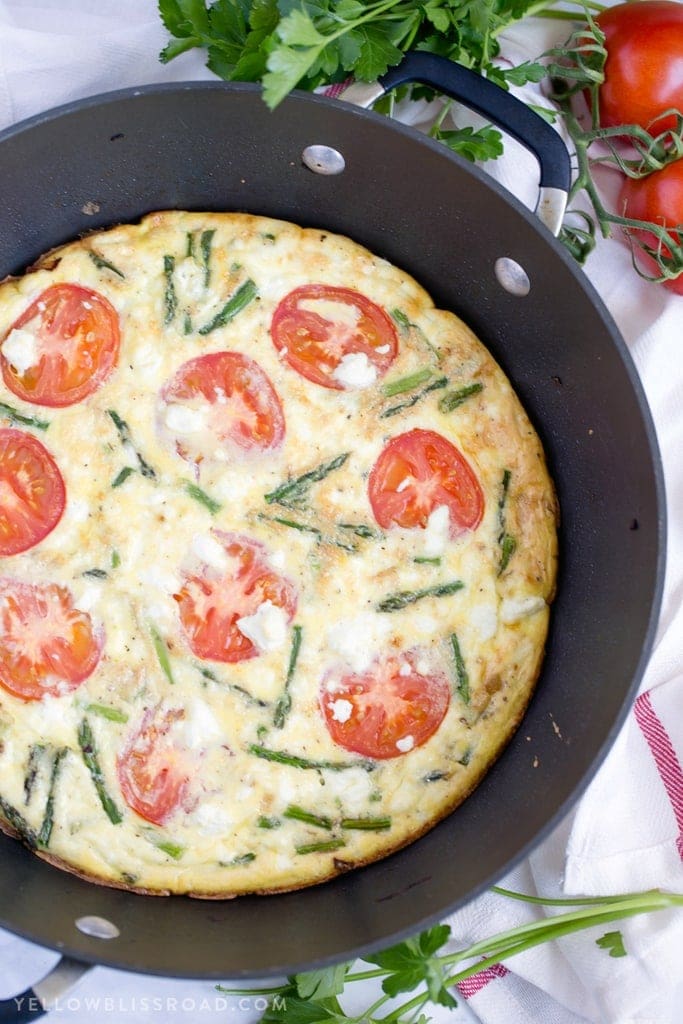 Asparagus Frittata with Tomato Chutney