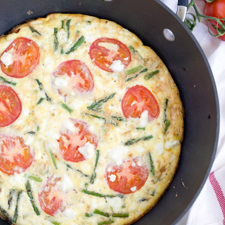 Best Frittata Recipe with Asparagus and Tomatoes