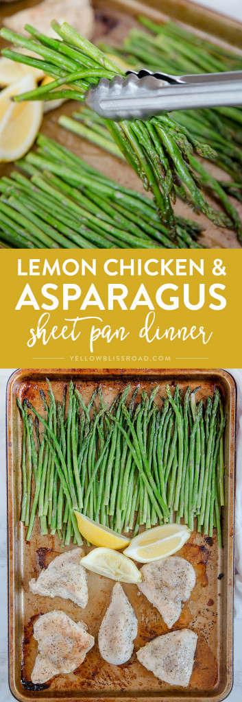 Lemon Herb Chicken & Asparagus Sheet Pan Dinner - an easy weeknight meal!