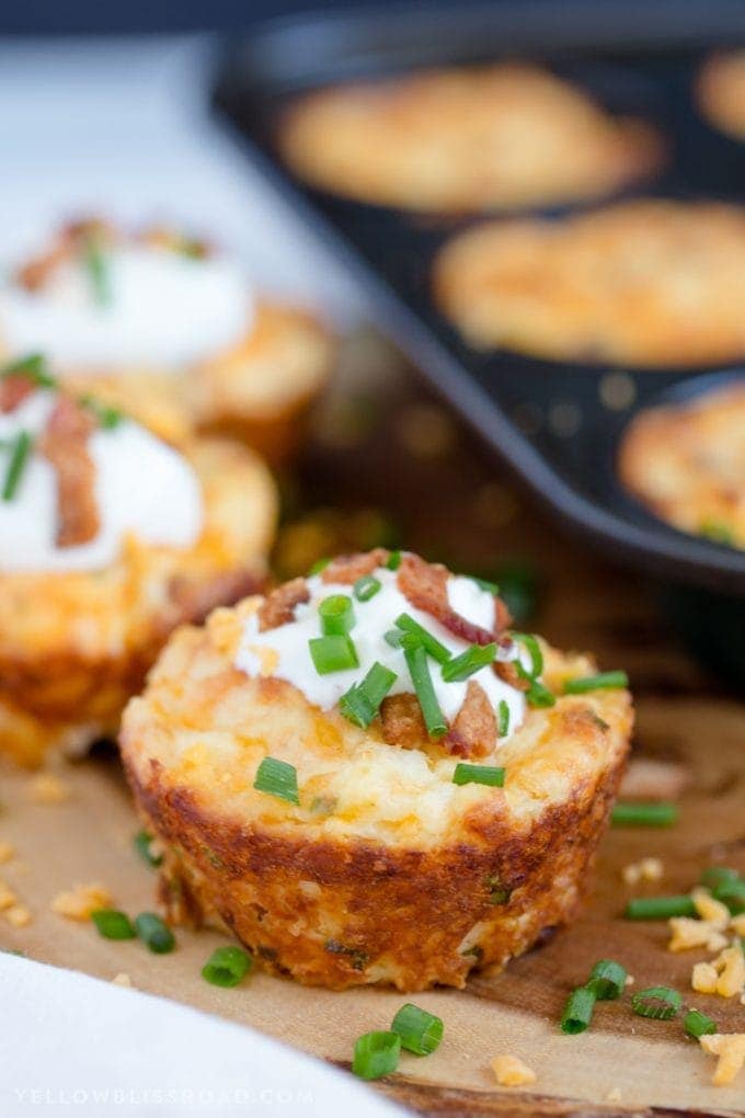 Loaded Mashed Potato Puffs - Yellow Bliss Road