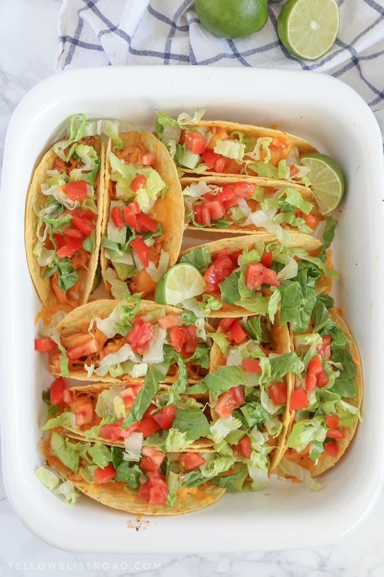 Slow Cooker Ranch Chicken Tacos For Taco Tuesday