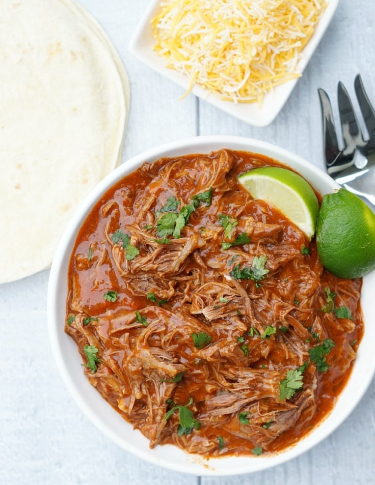 Instant Pot Spicy Shredded Mexican Beef Pressure Cooker Recipe