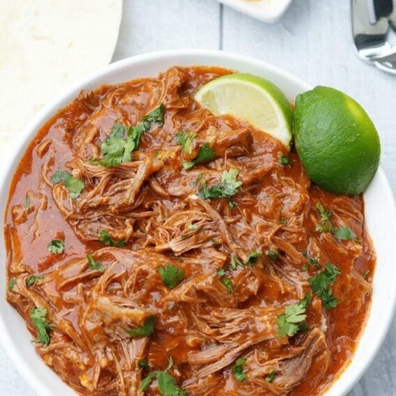 Instant Pot Spicy Shredded Mexican Beef (Pressure Cooker Recipe)