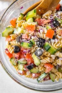 Easy Greek Pasta Salad | Yellow Bliss Road