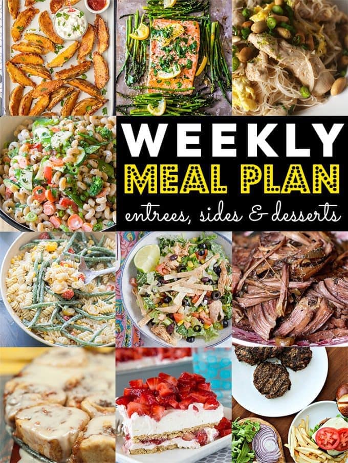 Weekly Meal Plan #75 - Yellow Bliss Road