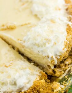 Coconut Key Lime Pie with Coconut Graham Cracker Crust