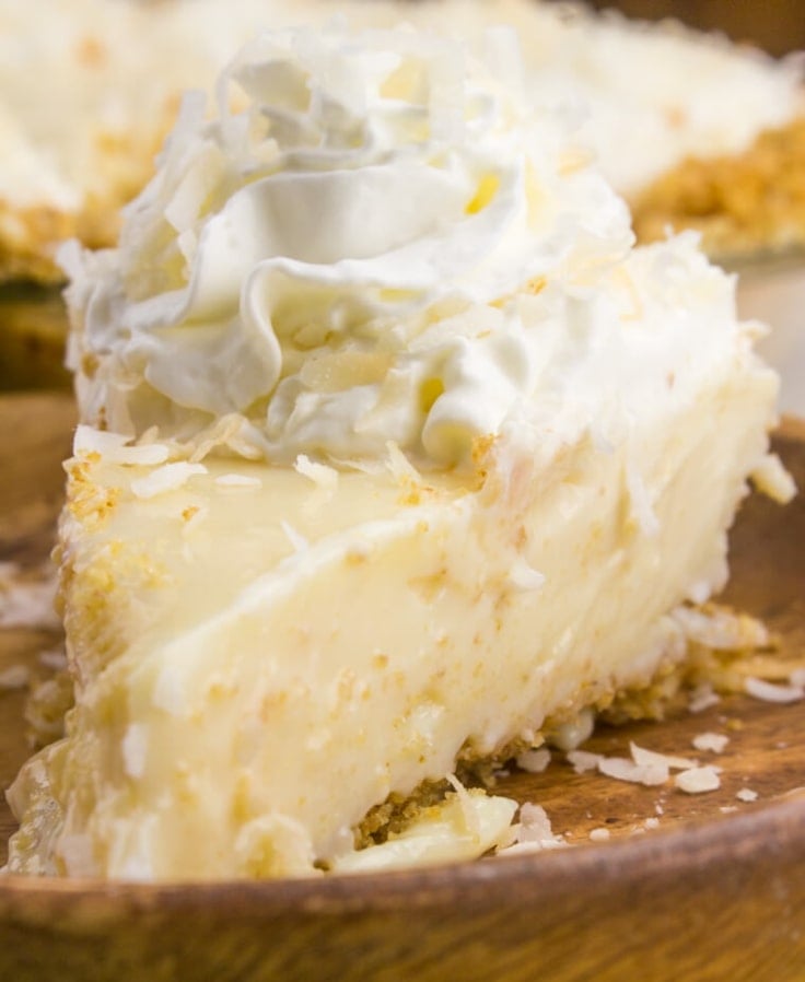 Coconut Key Lime Pie With Coconut Graham Cracker Crust